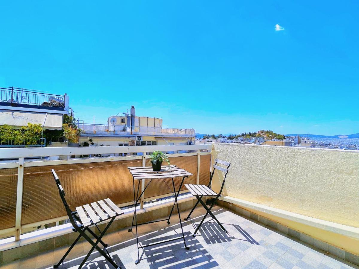 Wsd Luxury Stylish 1Bd Apt With City View Balcony Атина Екстериор снимка