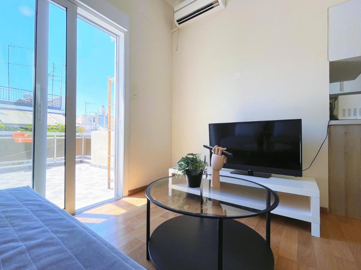 Wsd Luxury Stylish 1Bd Apt With City View Balcony Атина Екстериор снимка